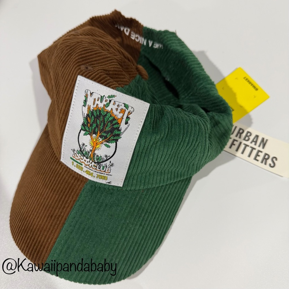 NWT Chinatown Market Urban Outfitters Seed Grow Club Corduroy Strapback Hat Cap